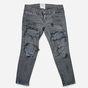 One Teaspoon “Trashed Freebirds” Distressed Skinny Jeans – Size 26